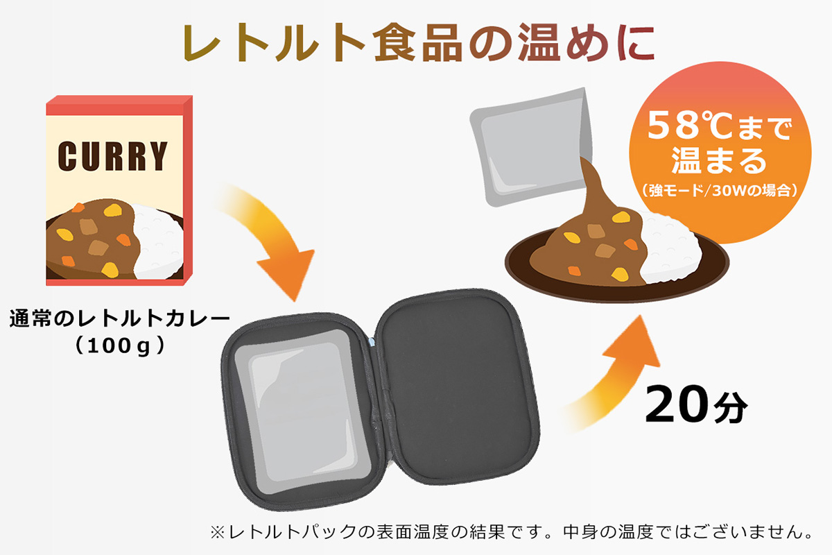 温かい食事が楽しめる