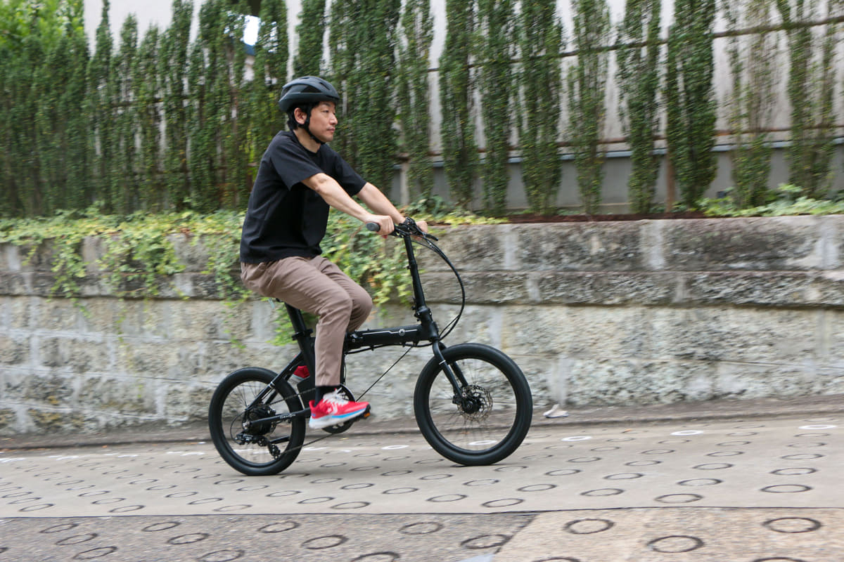 車体が軽量で、アシストパワーもあるので上り坂も余裕が感じられます