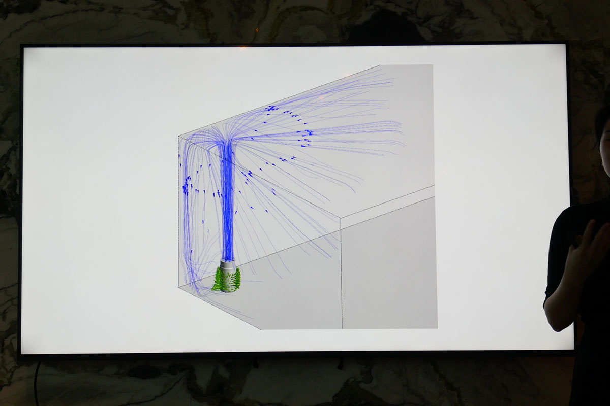 静音性と部屋全体の空気循環を促すパワフル気流を両立
