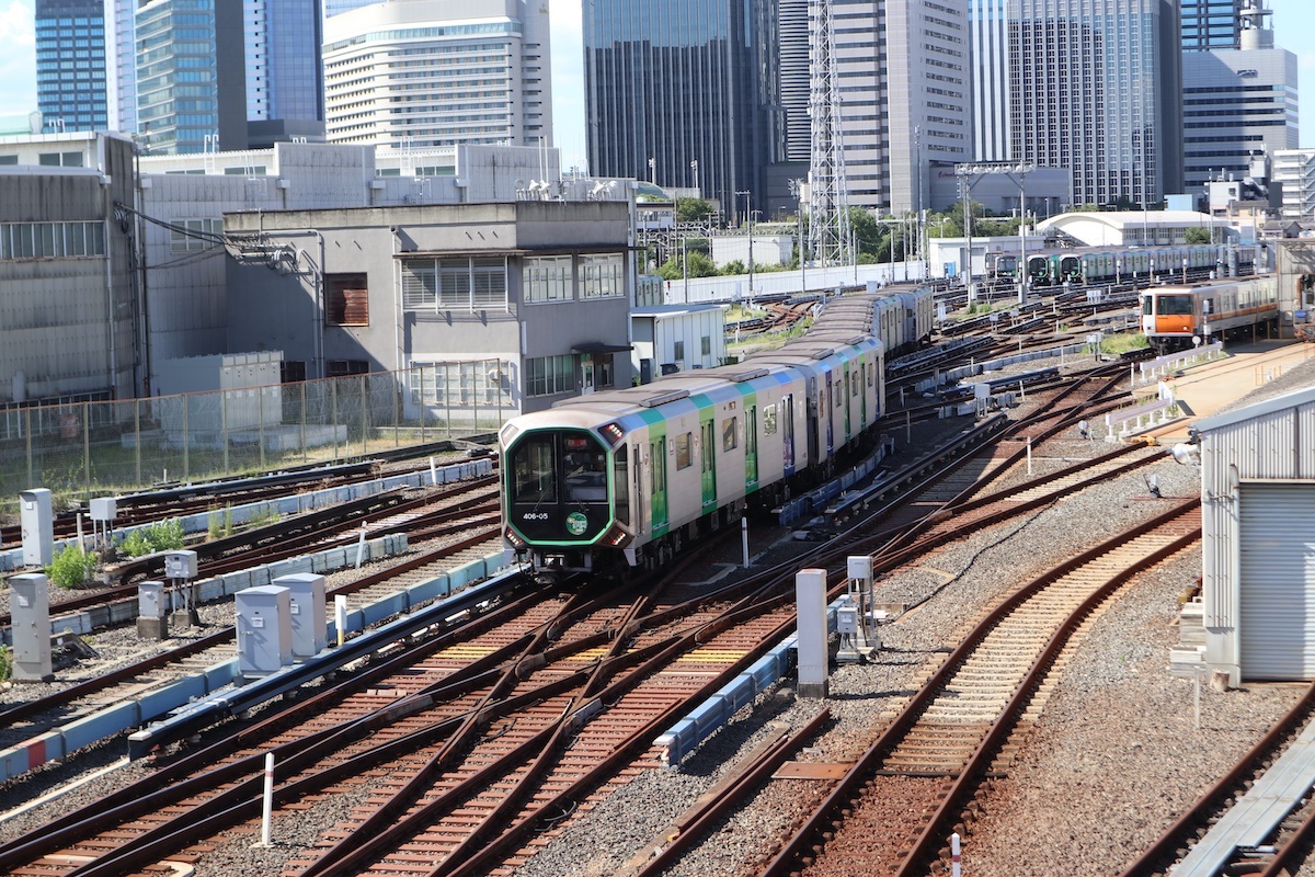 大阪メトロ中央線の森之宮駅近くにある森之宮検車場