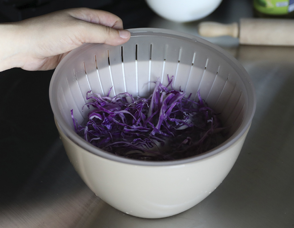 ザルもついており、水切りできる