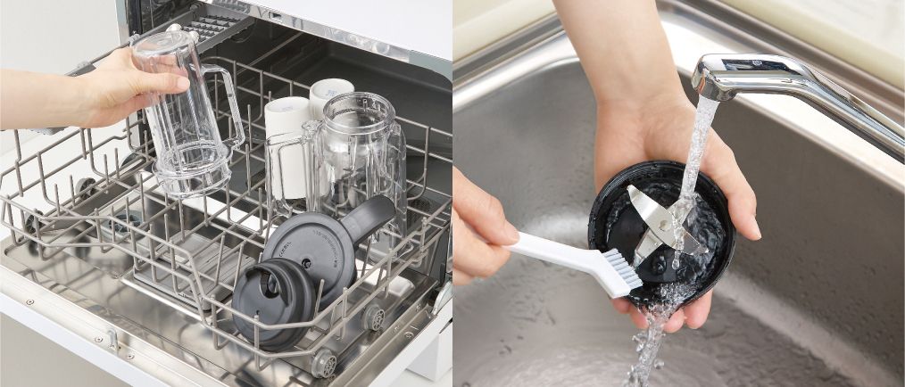 カップやふたは食器洗い乾燥機対応でお手入れ簡単