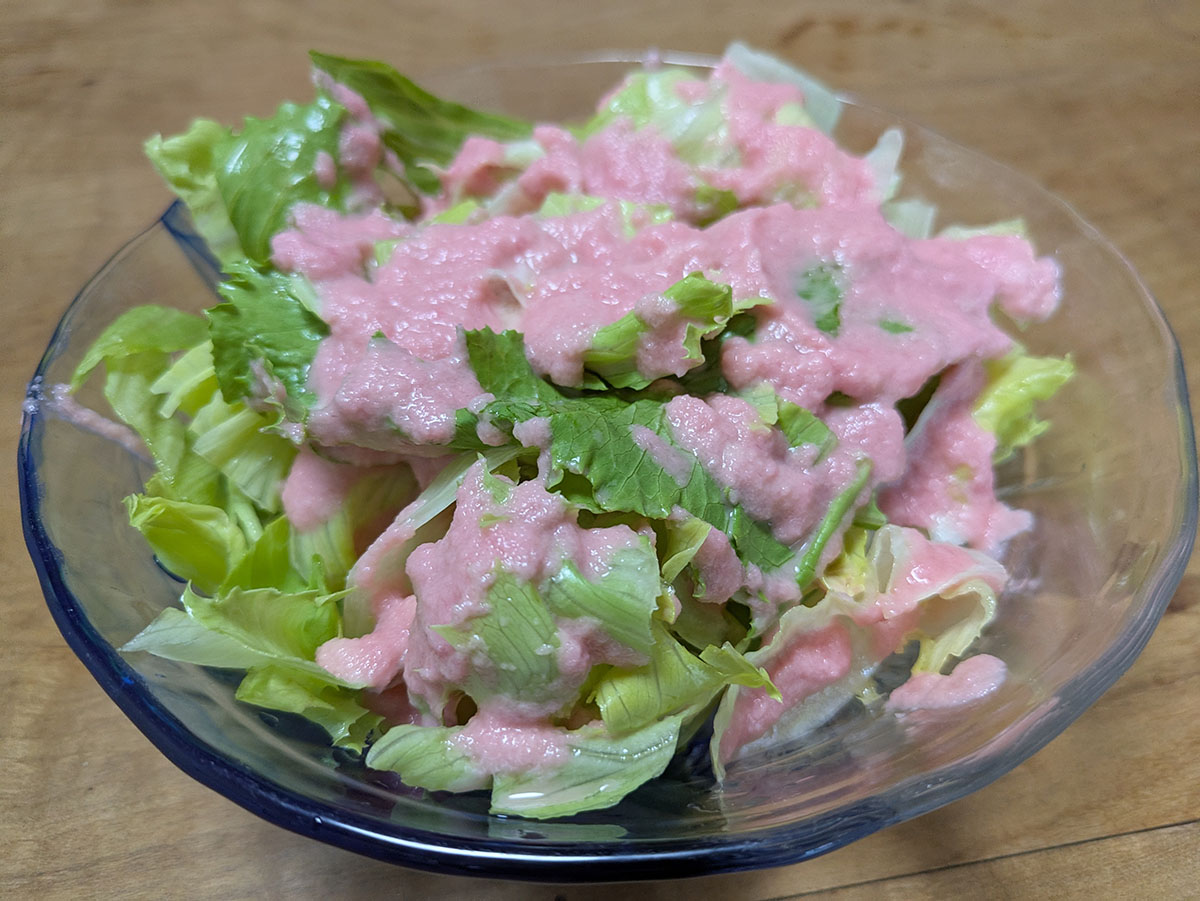 フレッシュで食べ応えのあるドレッシングが簡単に作れます
