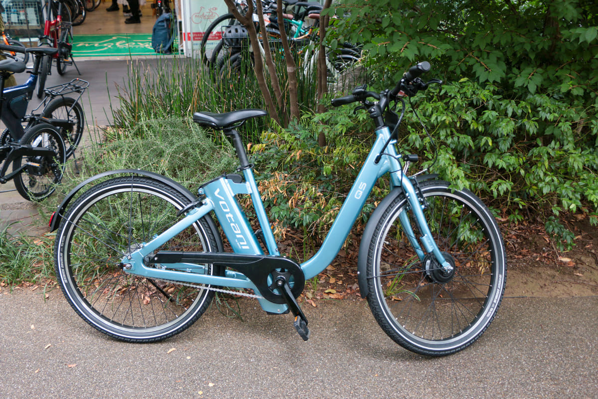 女性でも乗りやすいフレーム形状のVOTANI「Q5」。価格は値下げされていて168,000円で購入できる