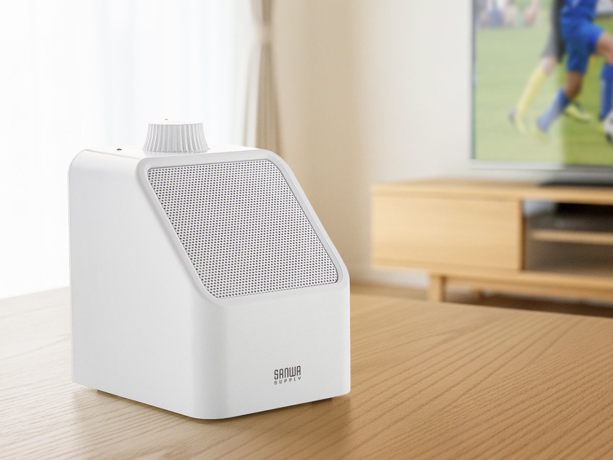 手元でクリアな音声を楽しめるテレビ用スピーカー