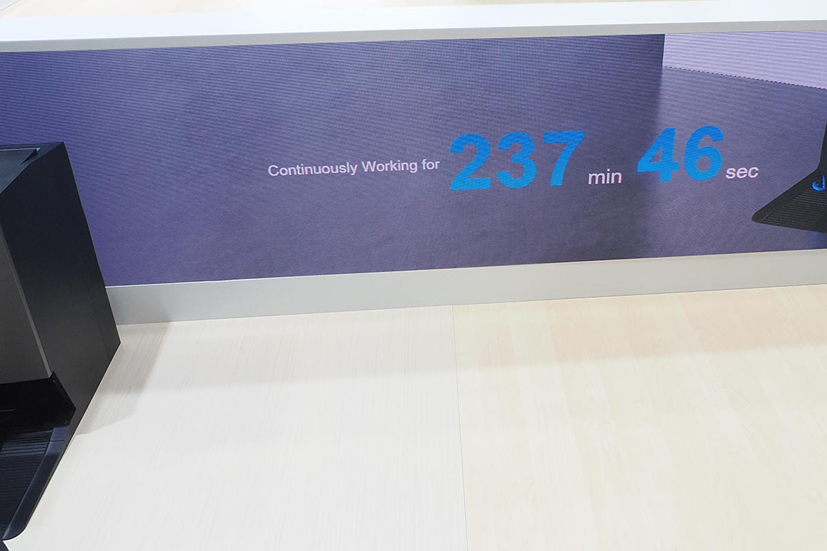 IFAの会場で連続運転していることを数字で見せる展示が分かりやすく、注目されていました