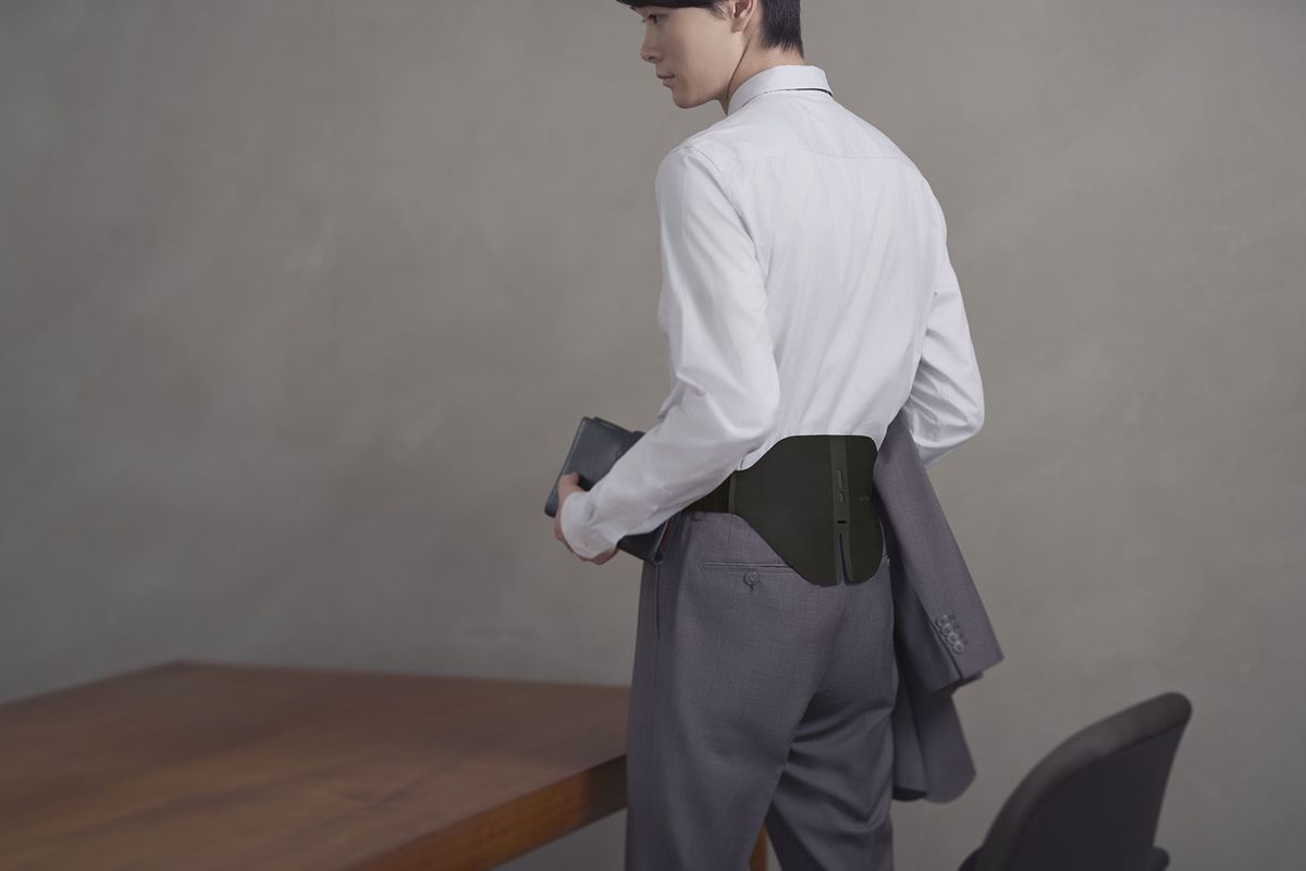 腰に巻くだけで使える