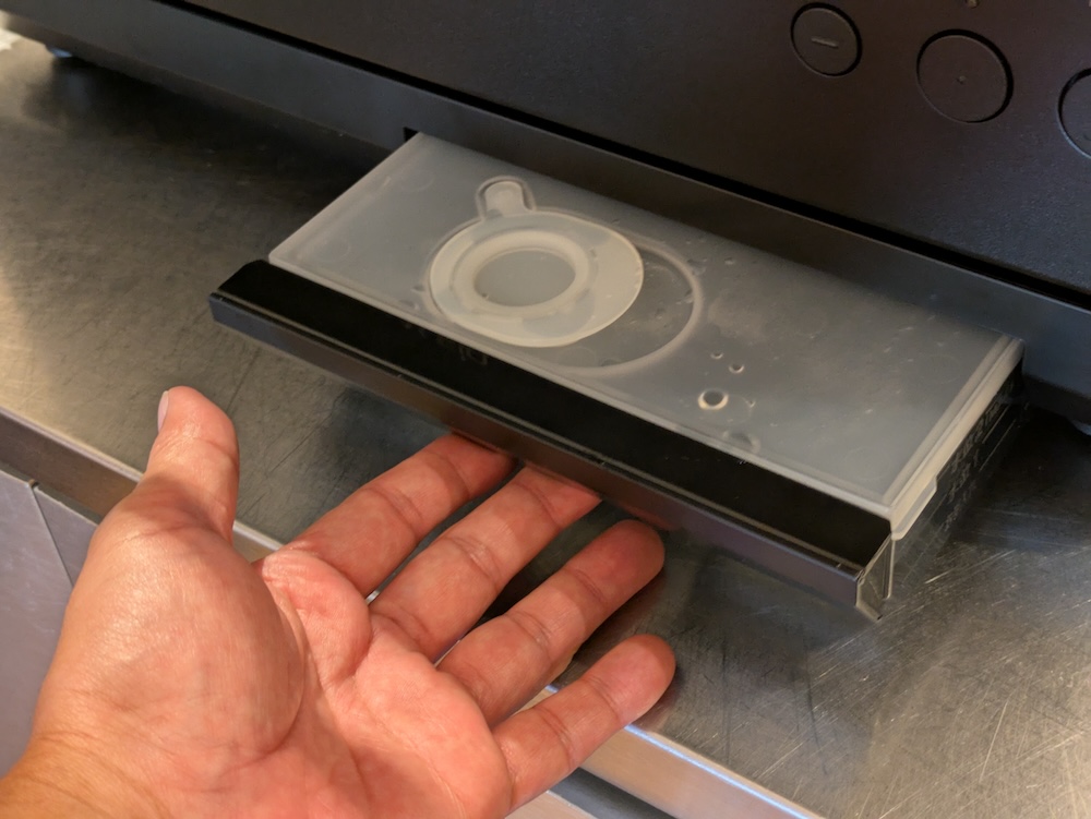 タンクに水を補充しておく