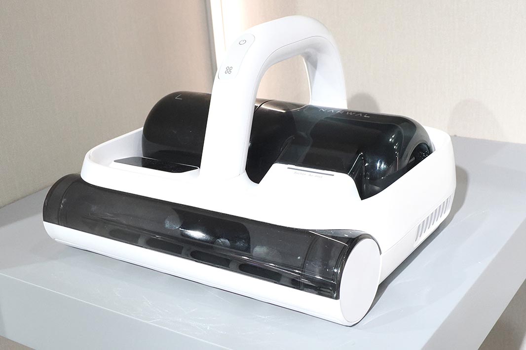 Narwalが試作を進めているコードレスタイプのマットレスクリーナー。ハンディ掃除機として活用できます
