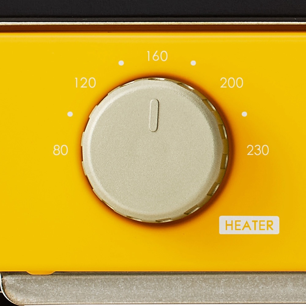 温度は約80～230℃の無段階で設定できる