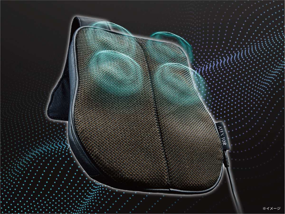 もみ玉が肩甲骨の間にしっかり届く