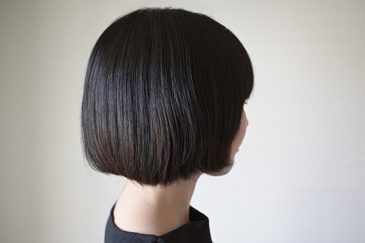 使用前と比べると、耳周りのうねりは多少残ったものの、8割はストレートになったのでは!