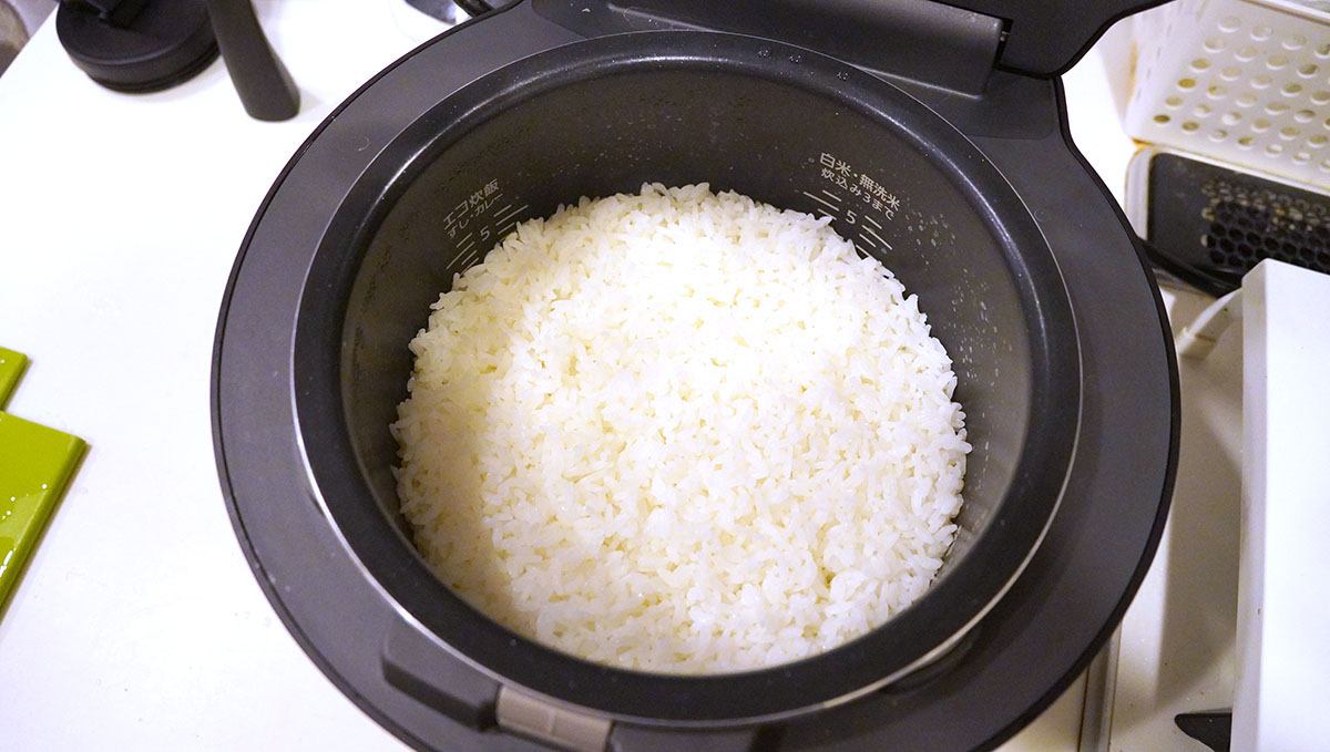 「ビストロ炊飯」で炊いた備蓄米