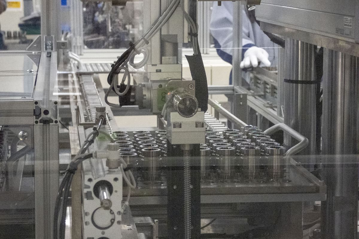 ロボットによる部品の製造過程