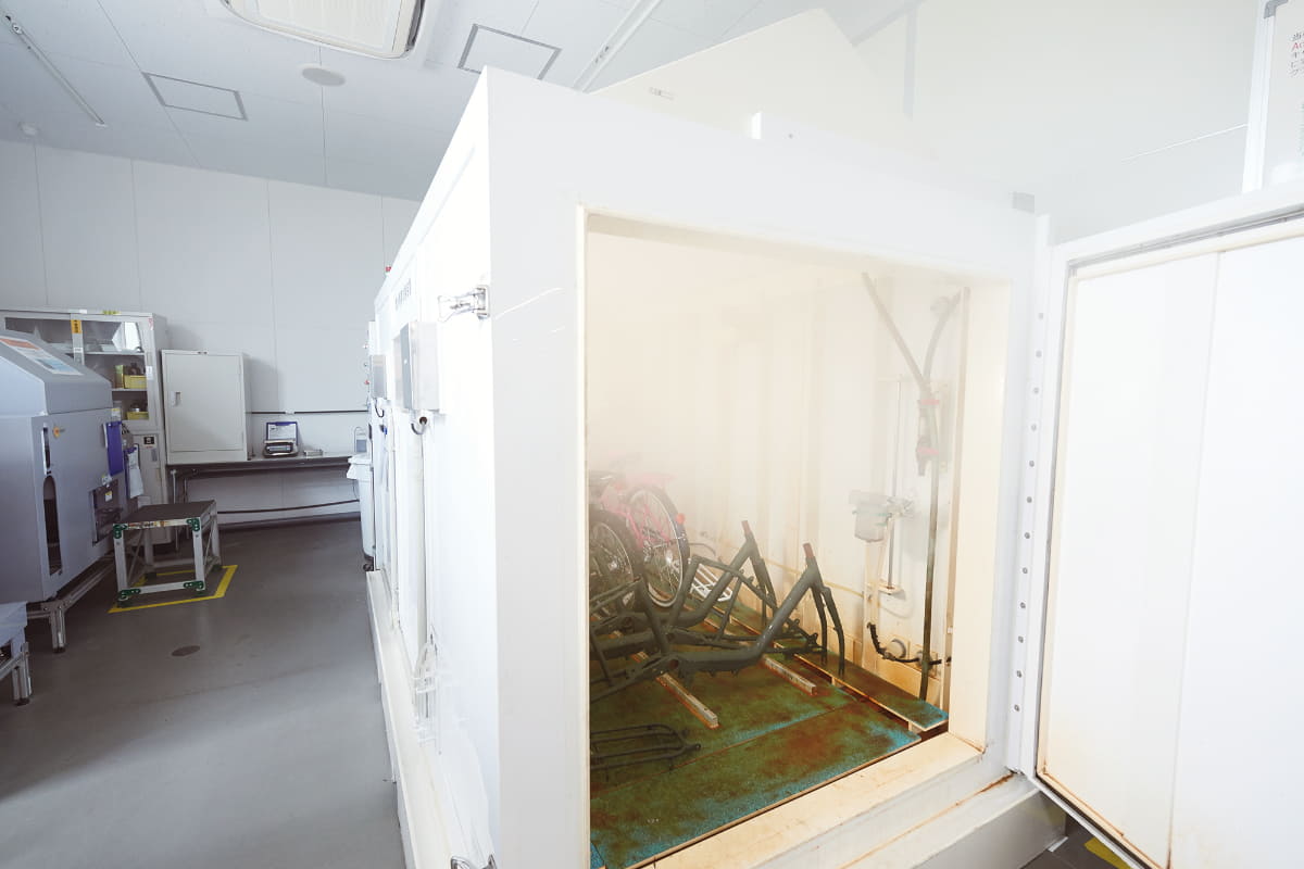 塩水による噴霧試験