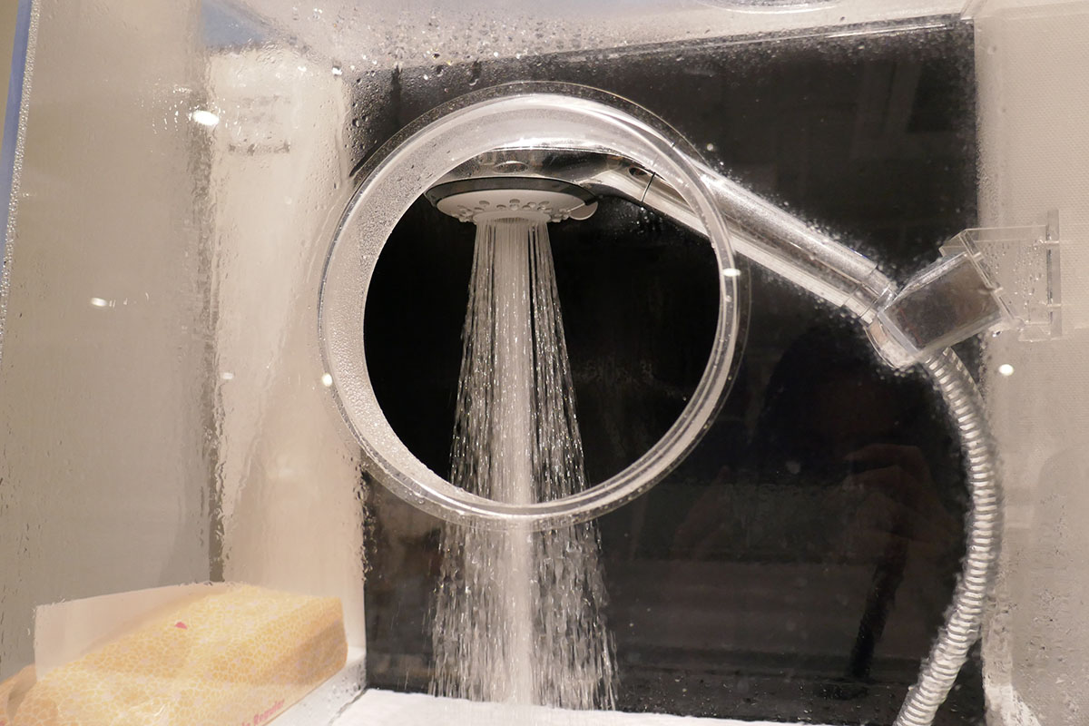 ヘアケアモードはやさしく包み込まれるような感覚