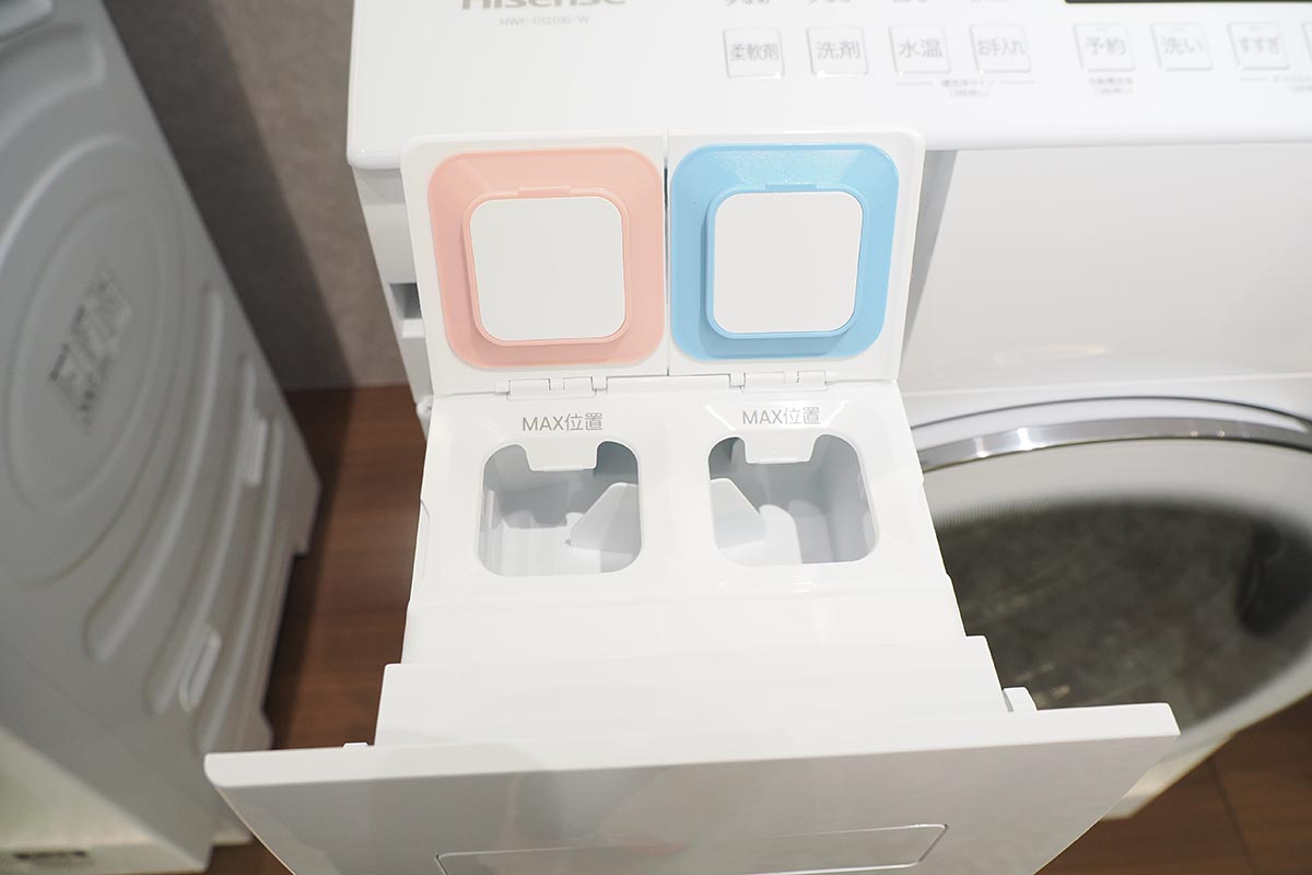 洗剤と柔軟剤の自動投入に対応