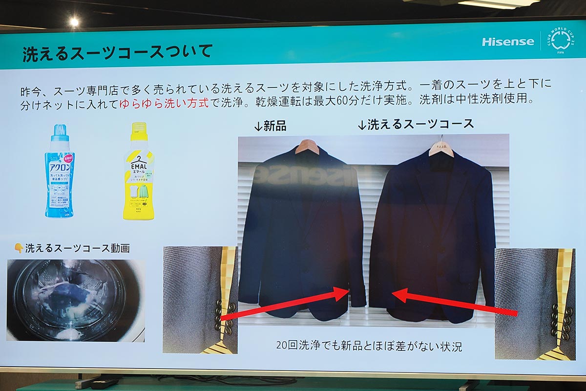 洗えるスーツコース