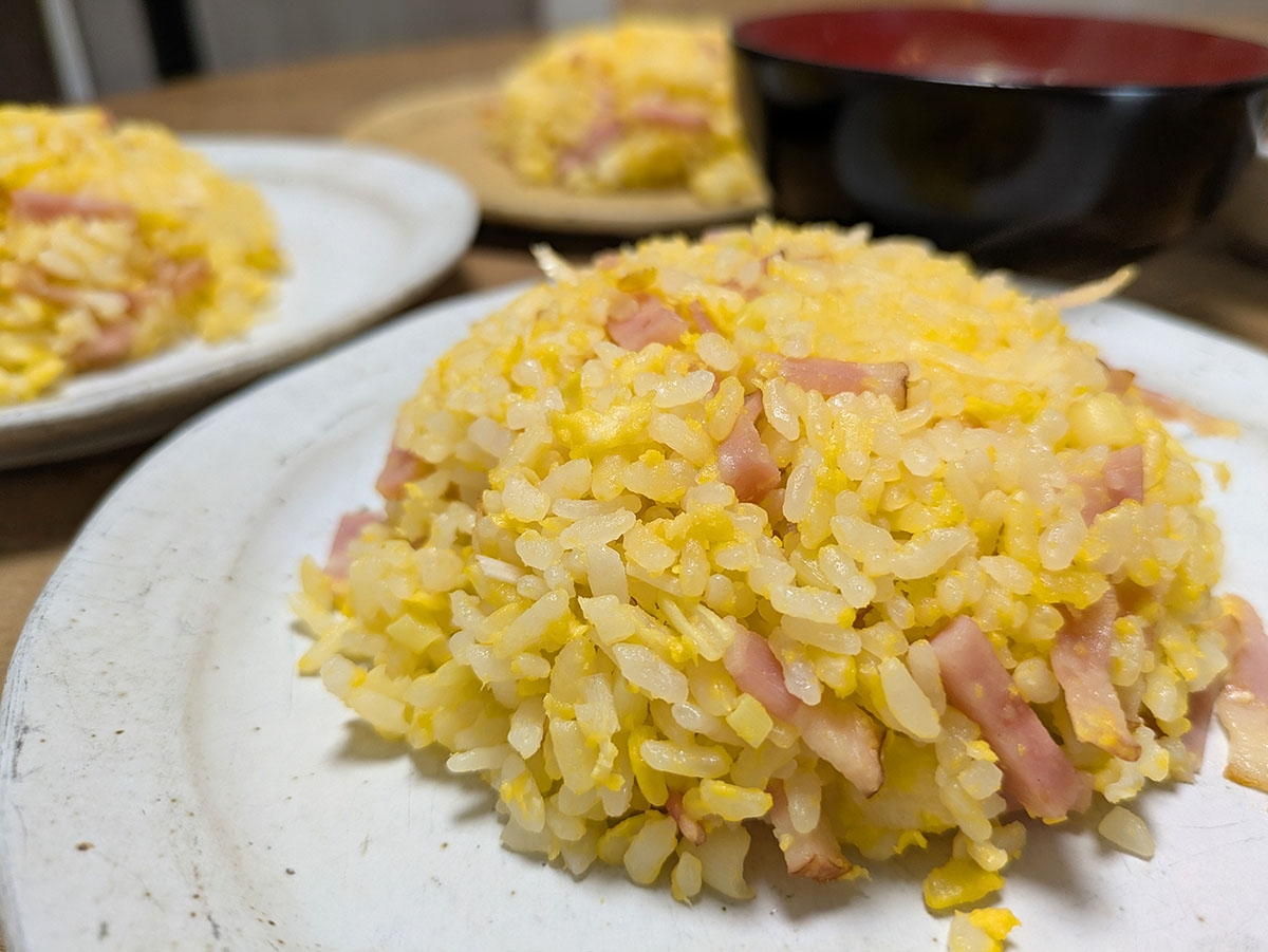 パラパラのチャーハンが完成!