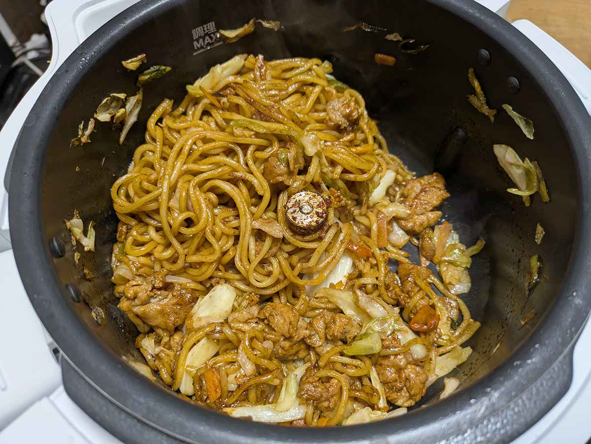 10分後には焼きそばが完成!!