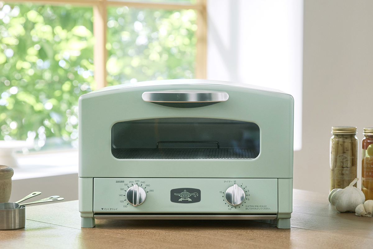 アラジン グラファイトトースター AET-GS13D。画像のカラーはグリーン