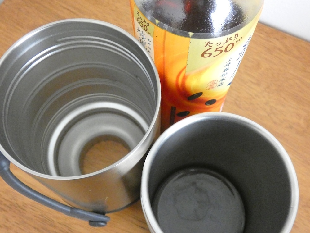 本品はほとんど結露しない