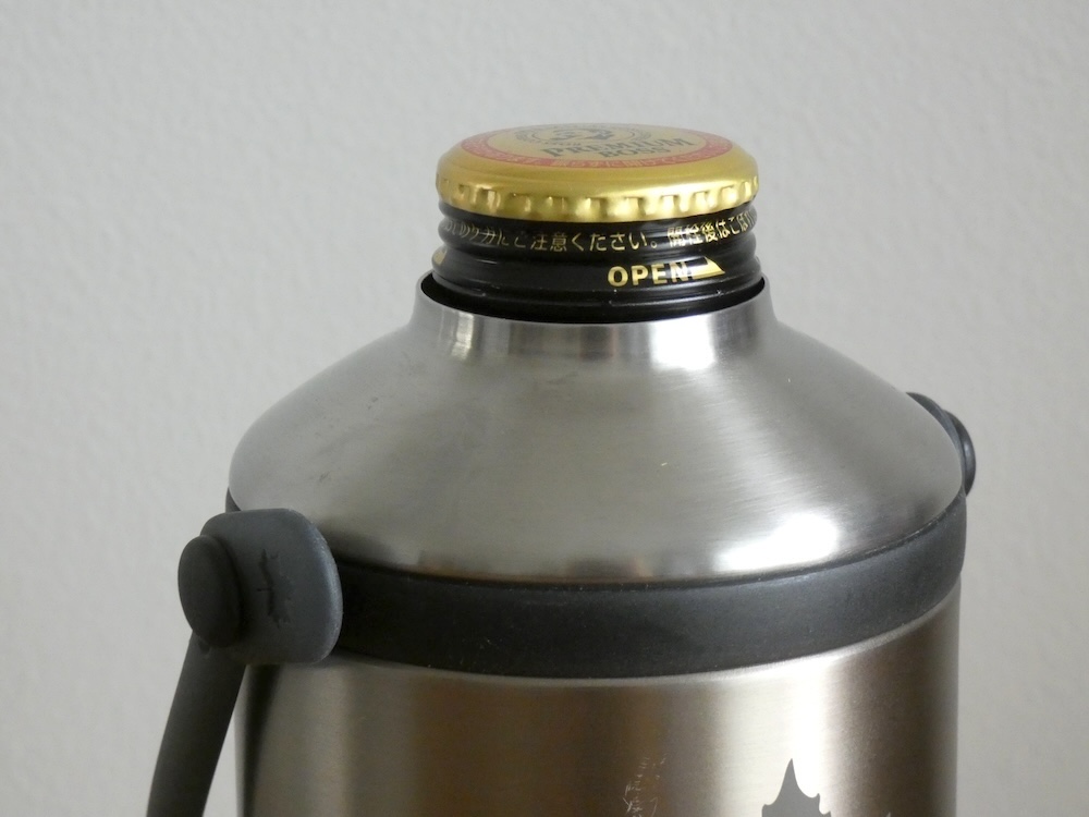 キャップ付きのボトル缶にも使える