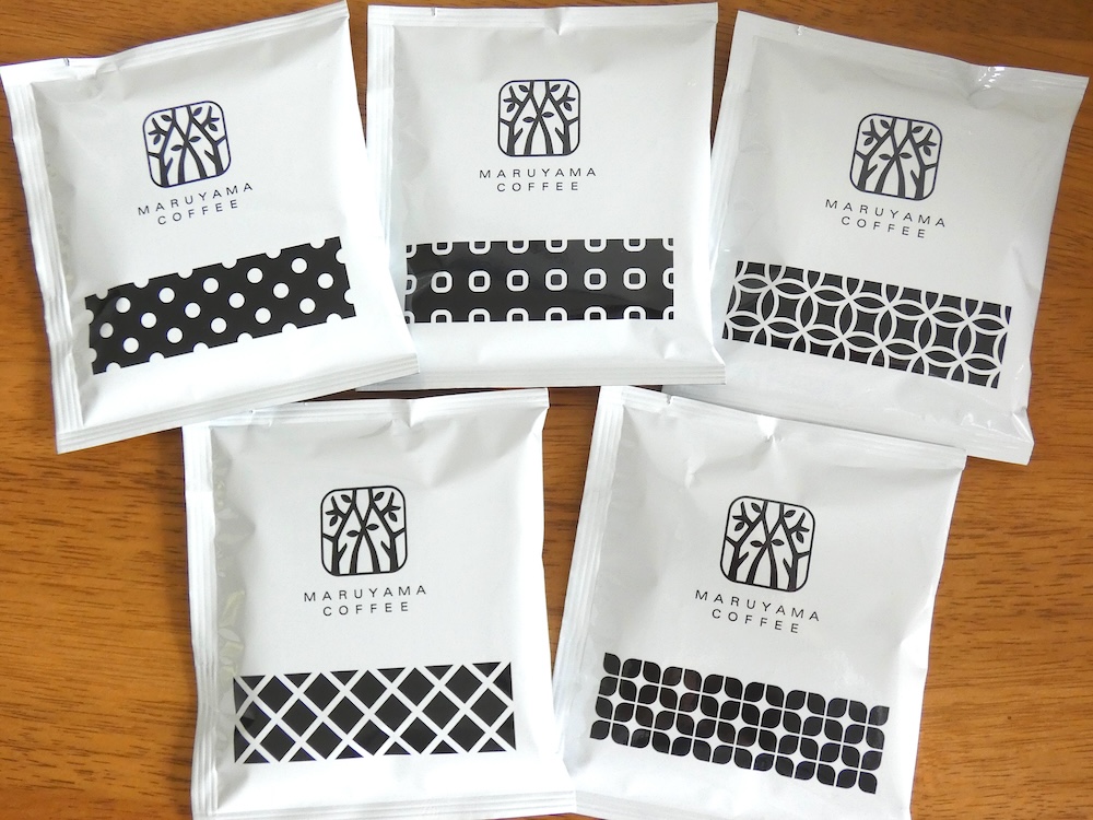 ドリップバッグアソートセットには人気5銘柄が入っている