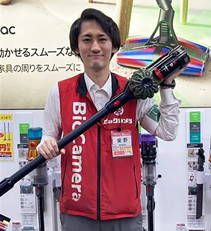 ビックカメラ有楽町店の家電コーナー販売員 柴野生真さん