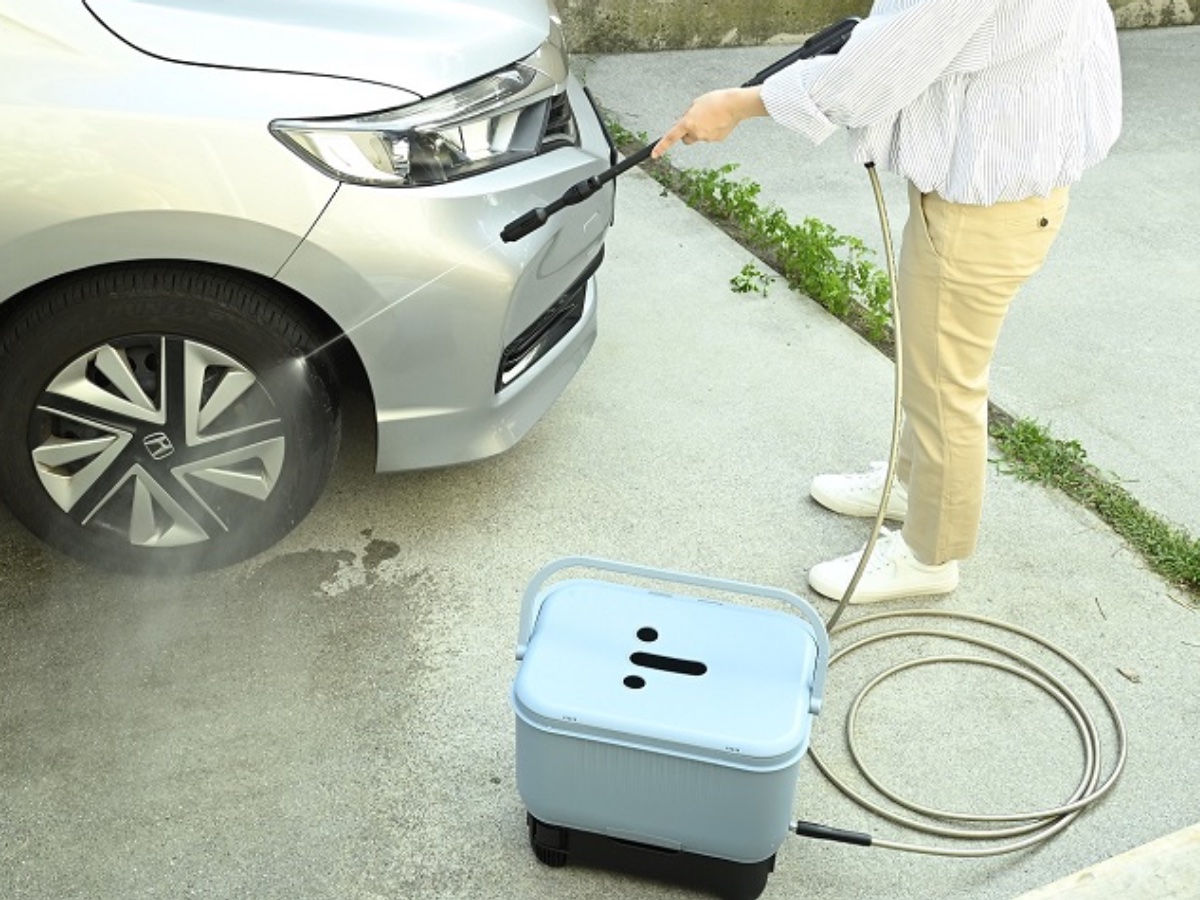 近くに電源や水道がなくても使えるコードレスモデル