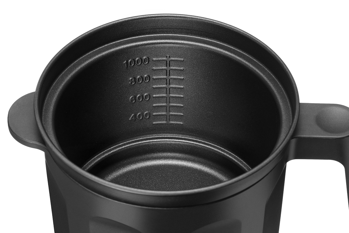 調理の目安が分かりやすい容量メモリ付き