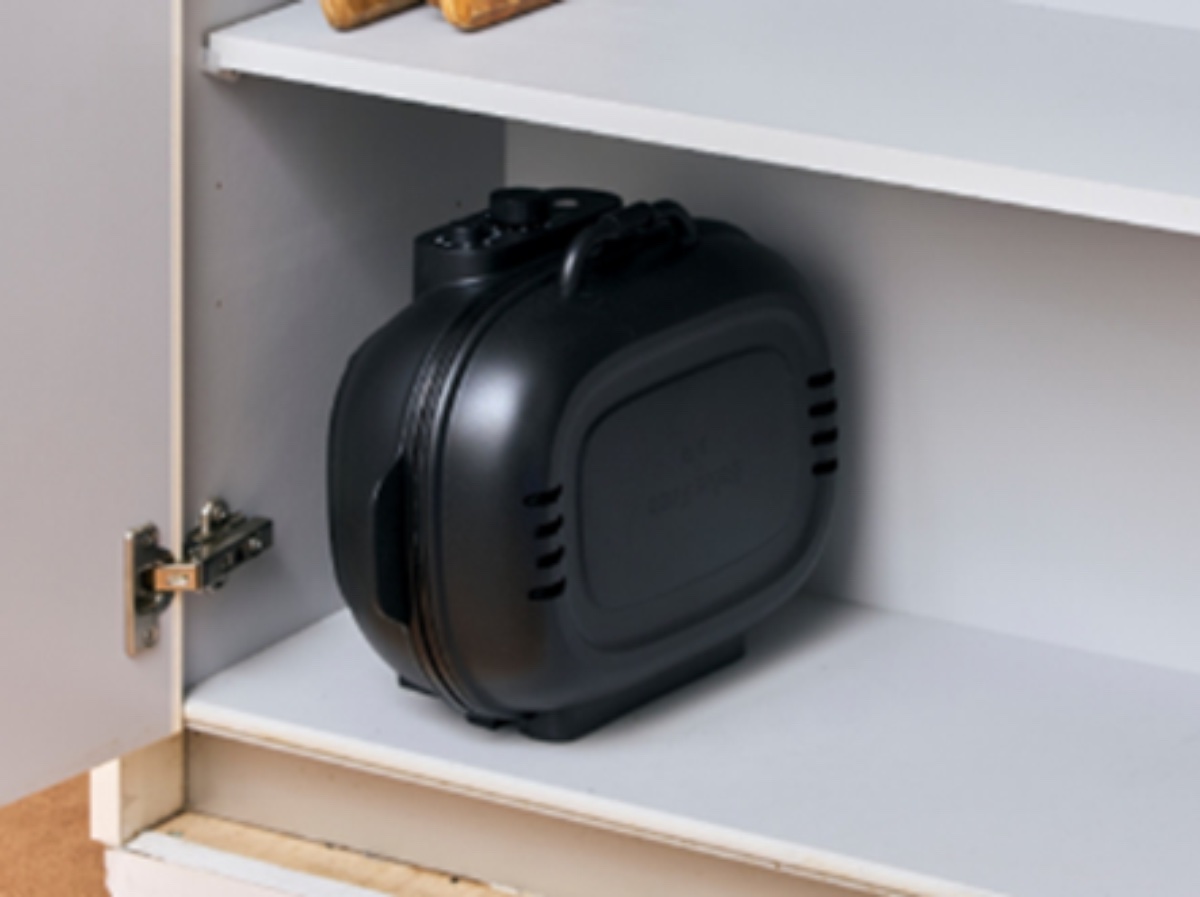 立てて収納できる