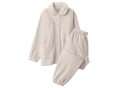 【新品】無印良品 紳士 静電気が起きにくい 着る毛布 パジャマ Mサイズ 紳士 静電気が起きにくい 着る毛布 スタンドカラー長袖パジャマ