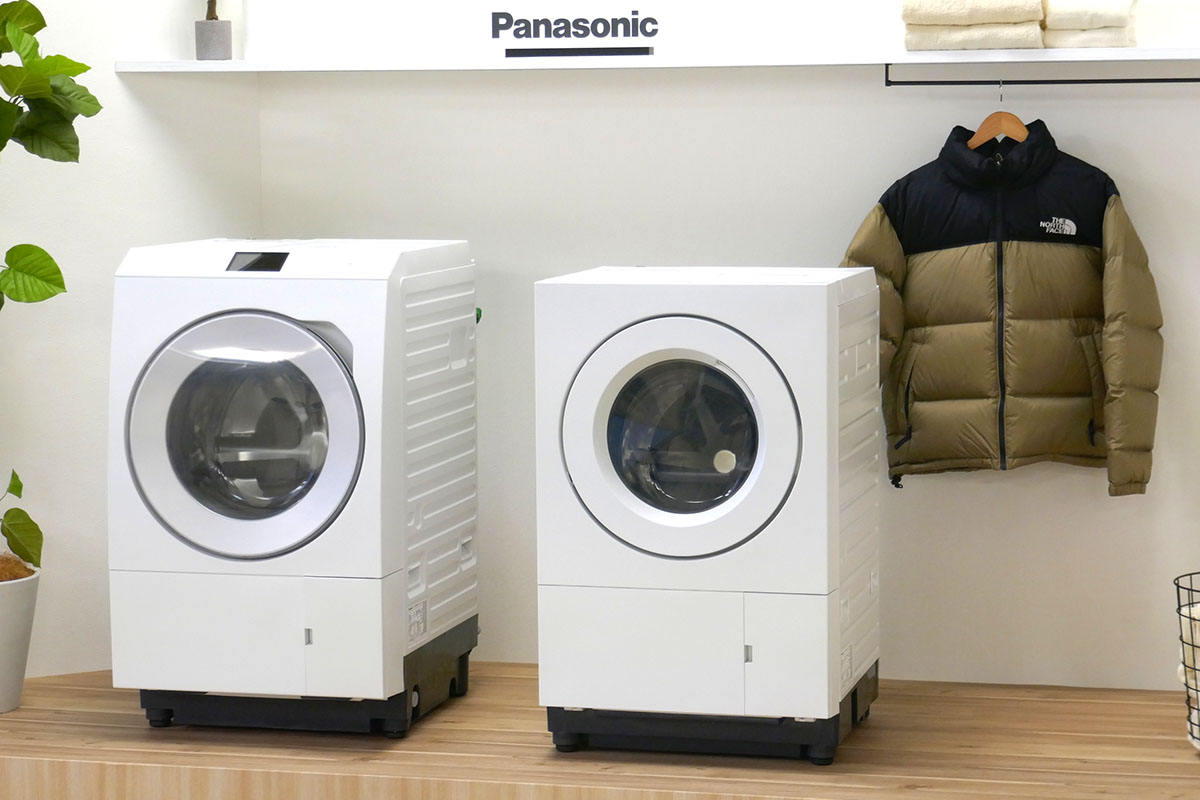 ダウンジャケット専用コースを備えたパナソニックのドラム式洗濯乾燥機