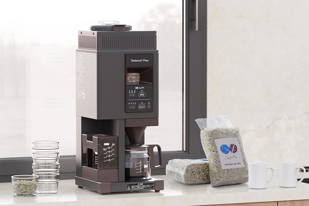 ダイニチ工業にとって初のコーヒー機器となる、焙煎機能付きコーヒーメーカー「MC-504」。現在も直販サイト限定モデルとして販売されている