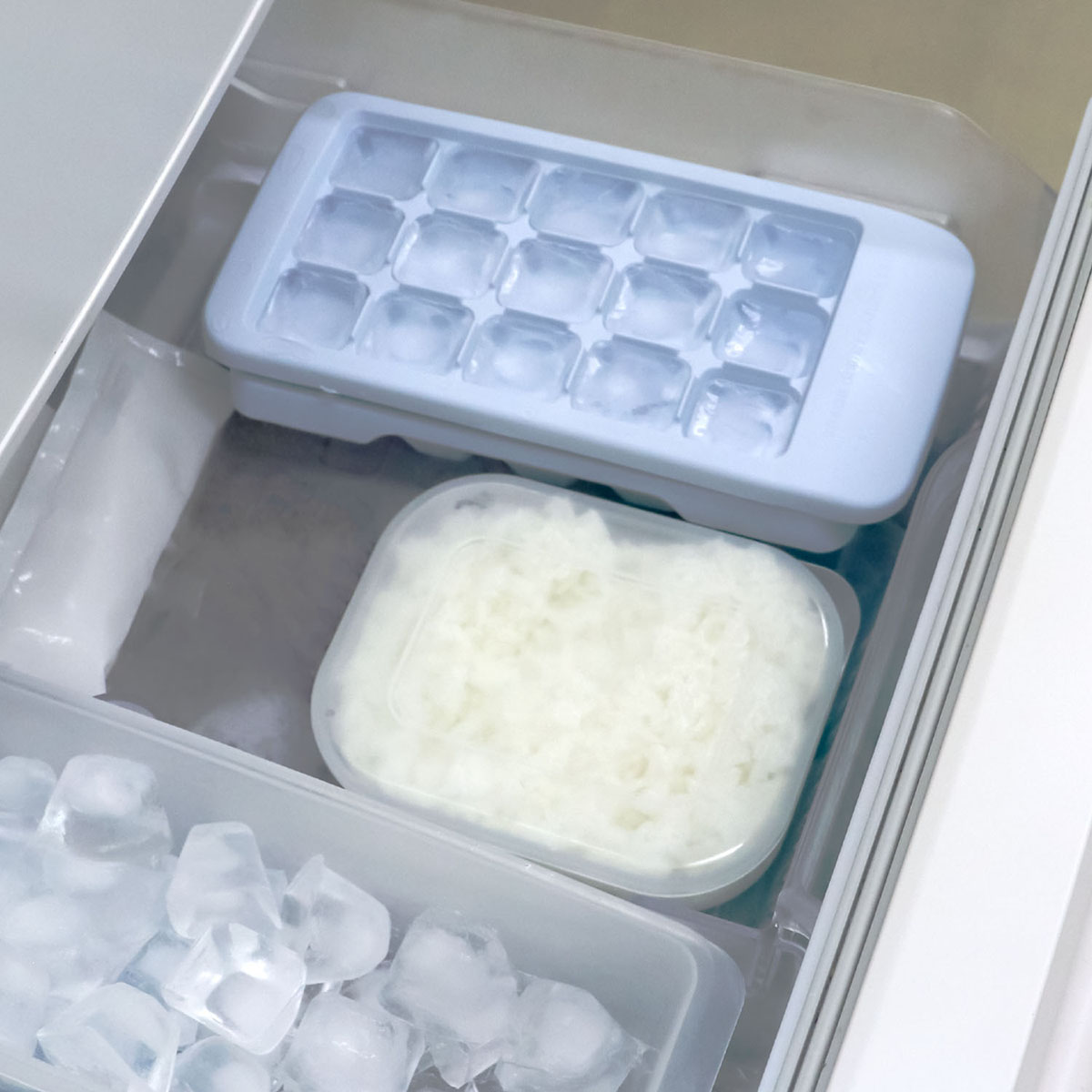 冷凍庫で整理しやすい角型