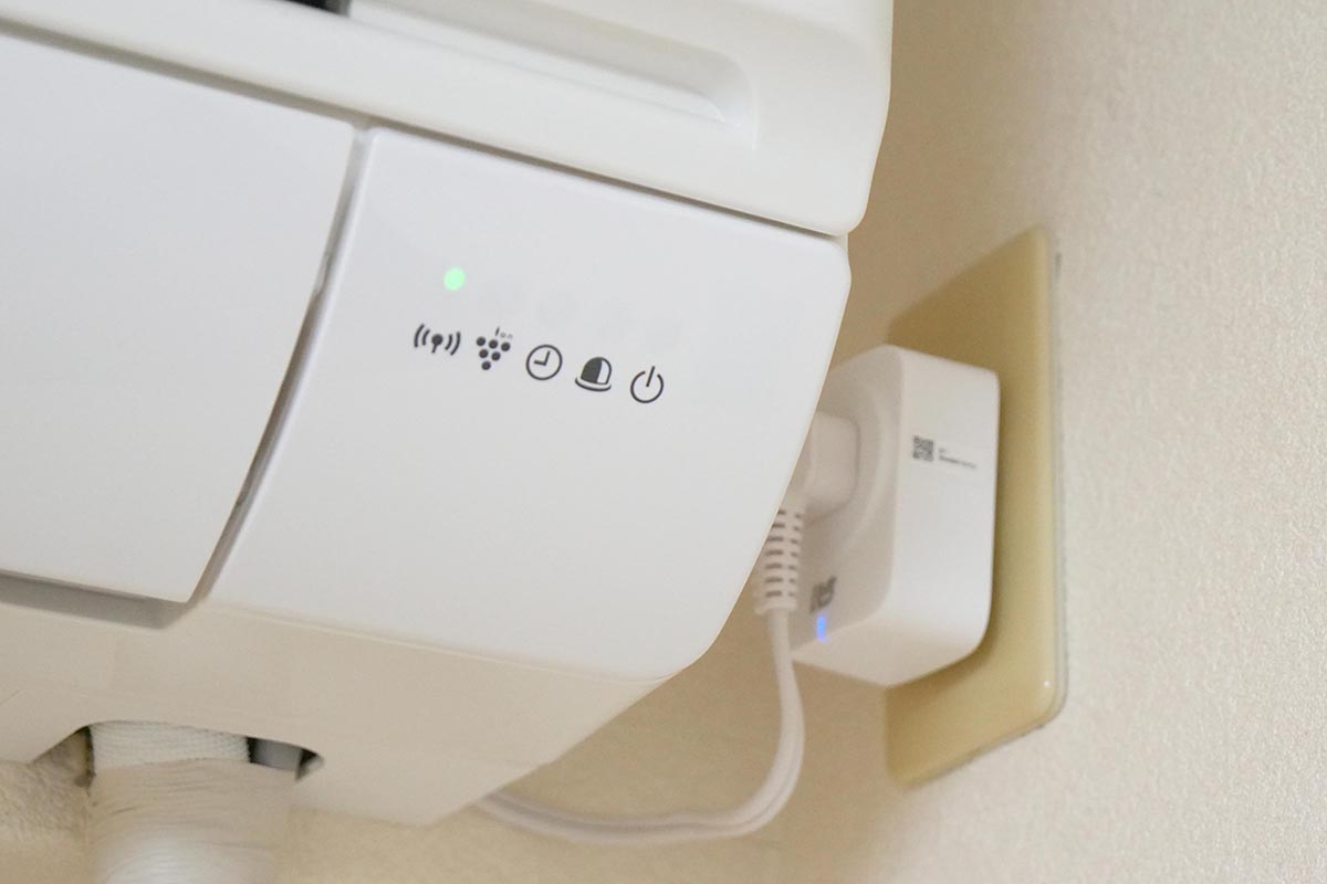 エアコンとコンセントの間に挟んで使用しました。200V仕様など、エアコンによっては直接差せないことには注意が必要です