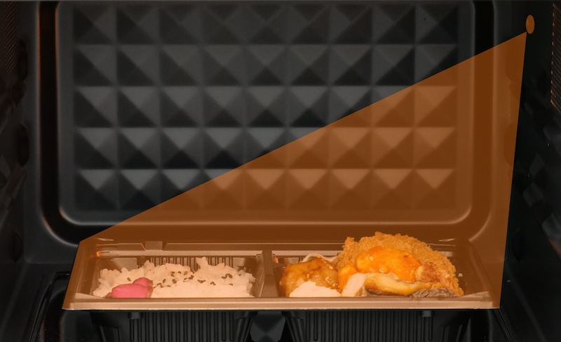 加熱ムラを抑える赤外線センサーを搭載