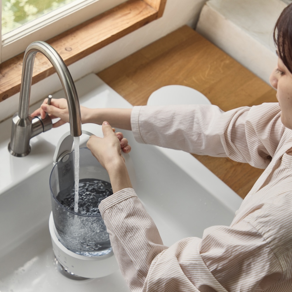 広口なので水を注ぎやすい