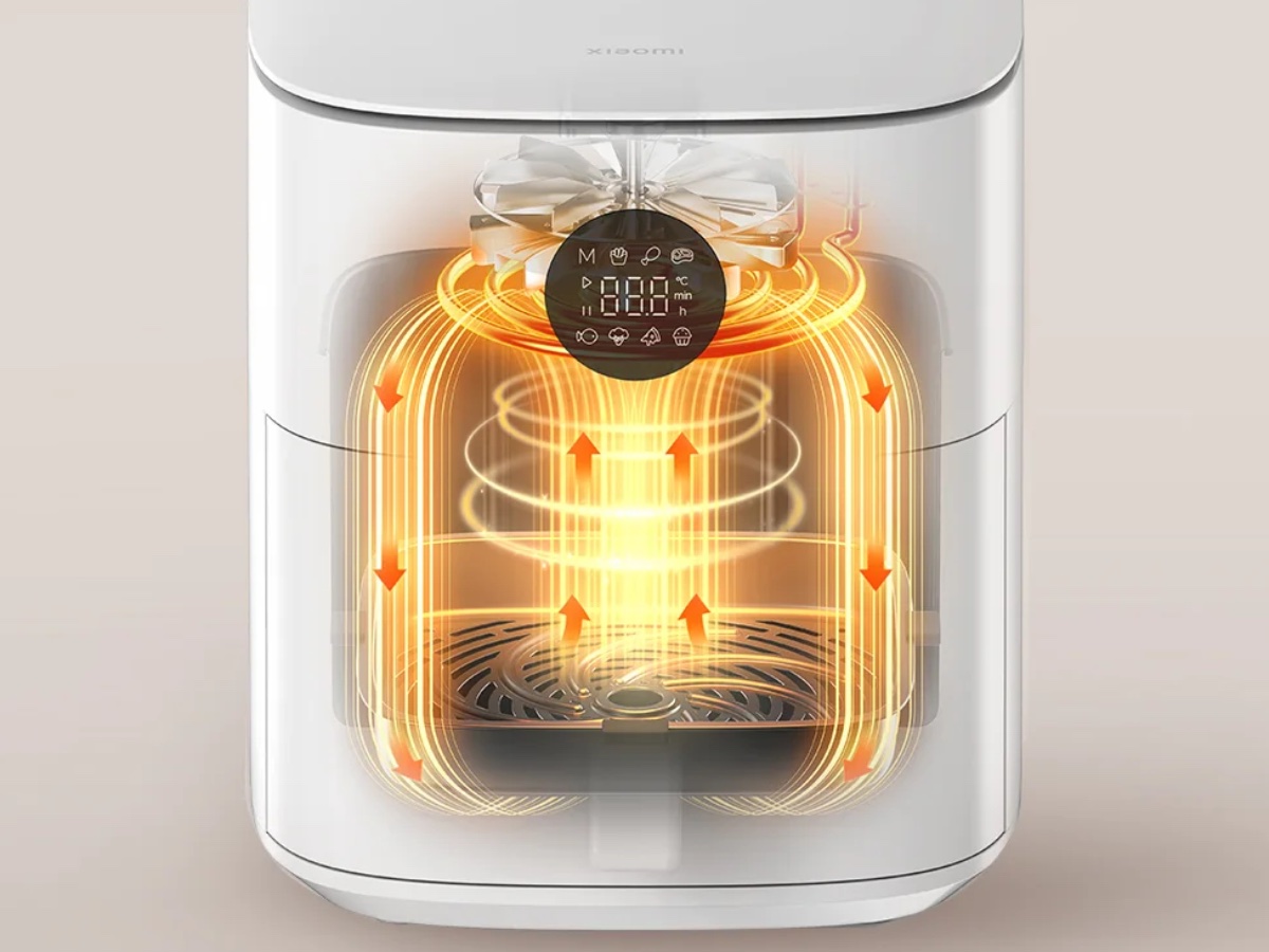 360度の対流加熱で食材を均一に調理