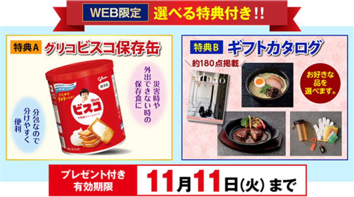 購入特典がもらえるキャンペーン実施中