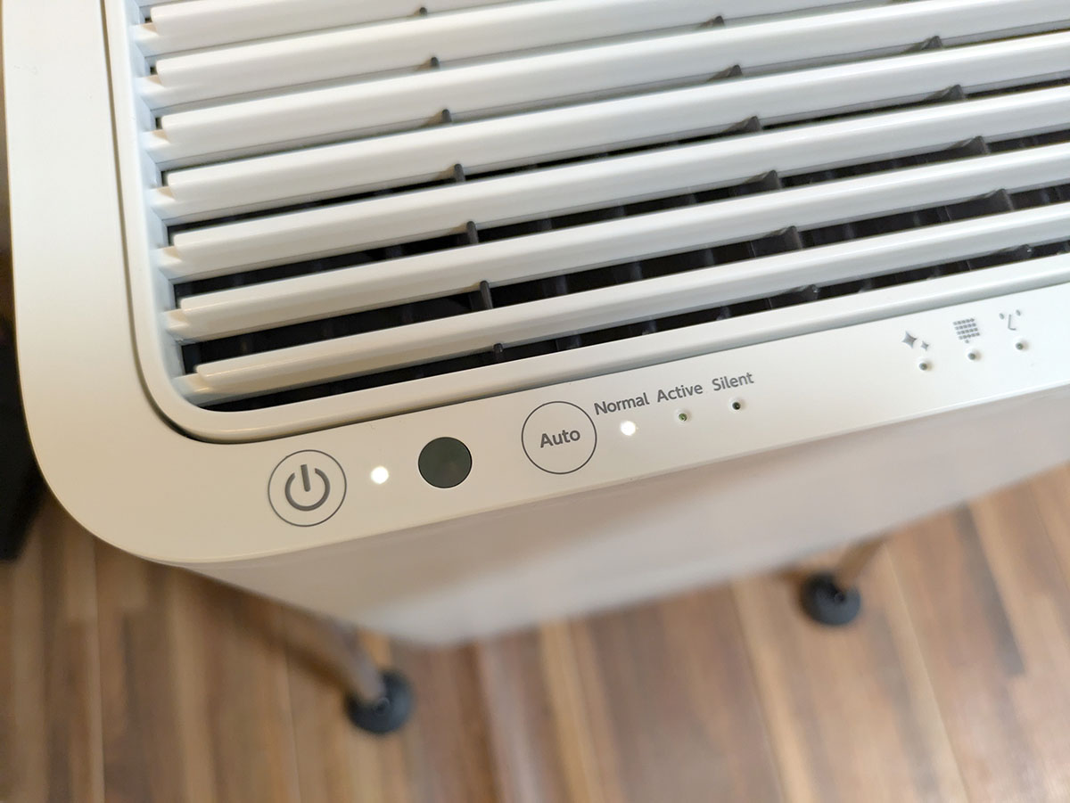 自動で風量をコントロールする「AUTO」モード。Normal/Active/Silentの3つから選べる