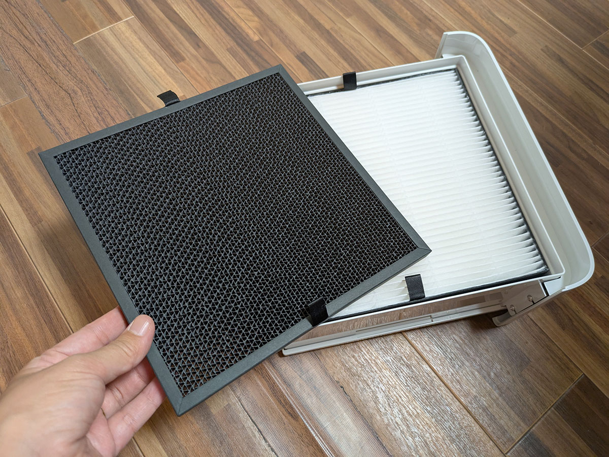 フィルターは3層構造