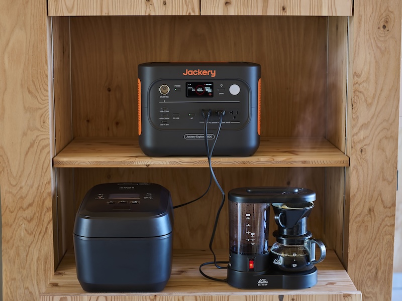 高出力(2,000W)のため、複数家電を同時に使用してもブレーカーが落ちる心配がない