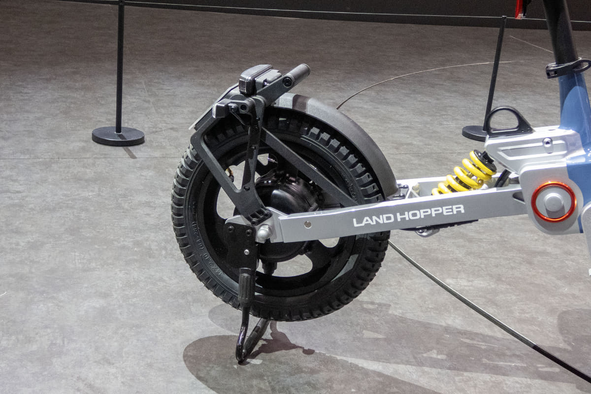 リアホイールにモーターを内蔵