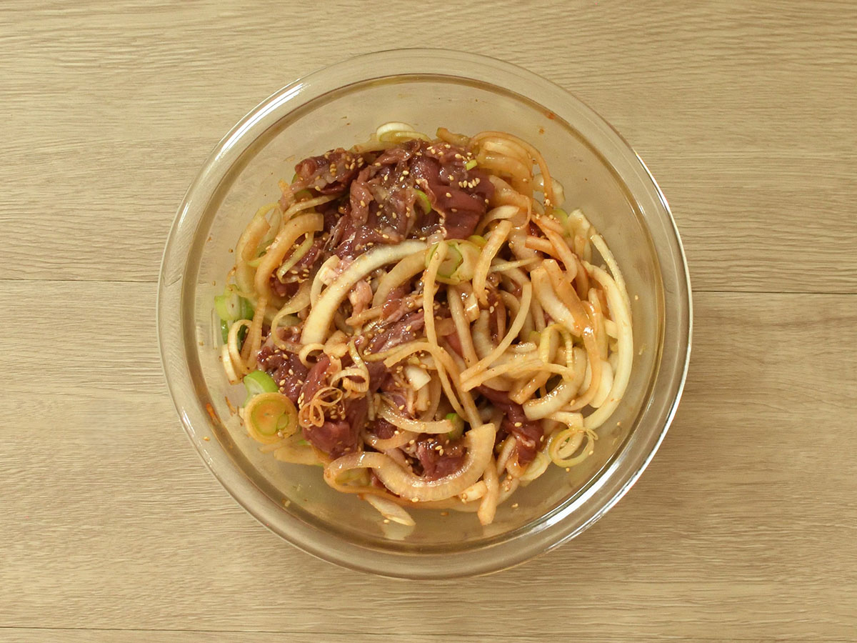 味を馴染ませます