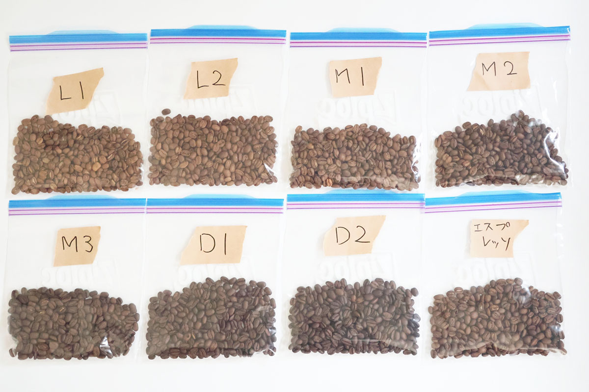 焙煎度合いの変化