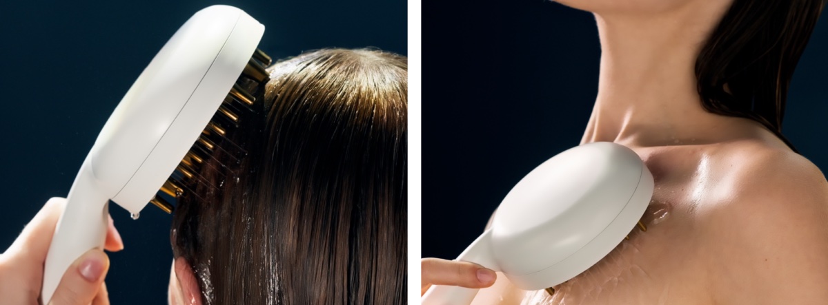 頭皮、首や肩周りのマッサージもできる