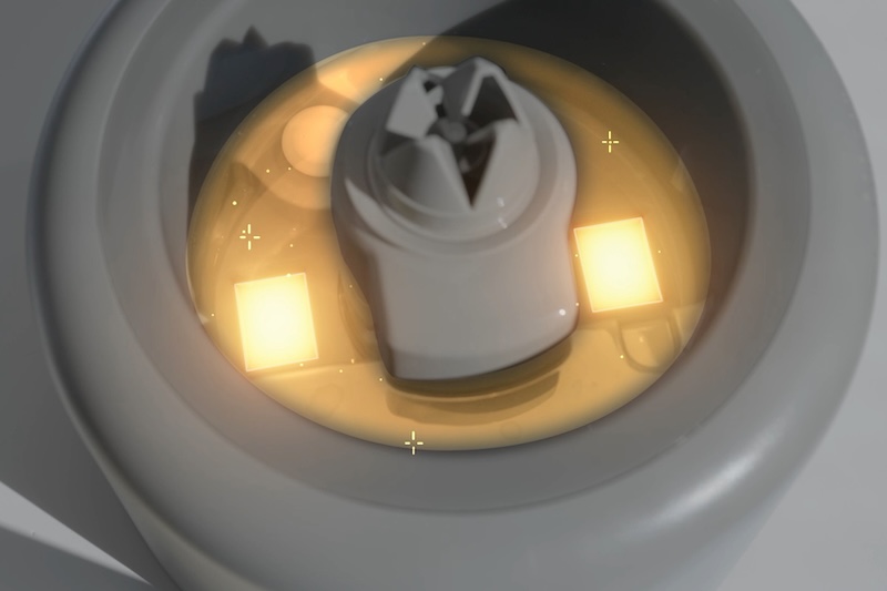 内蔵ヒーターで水槽部の水を約70℃で加熱し、雑菌を抑制する