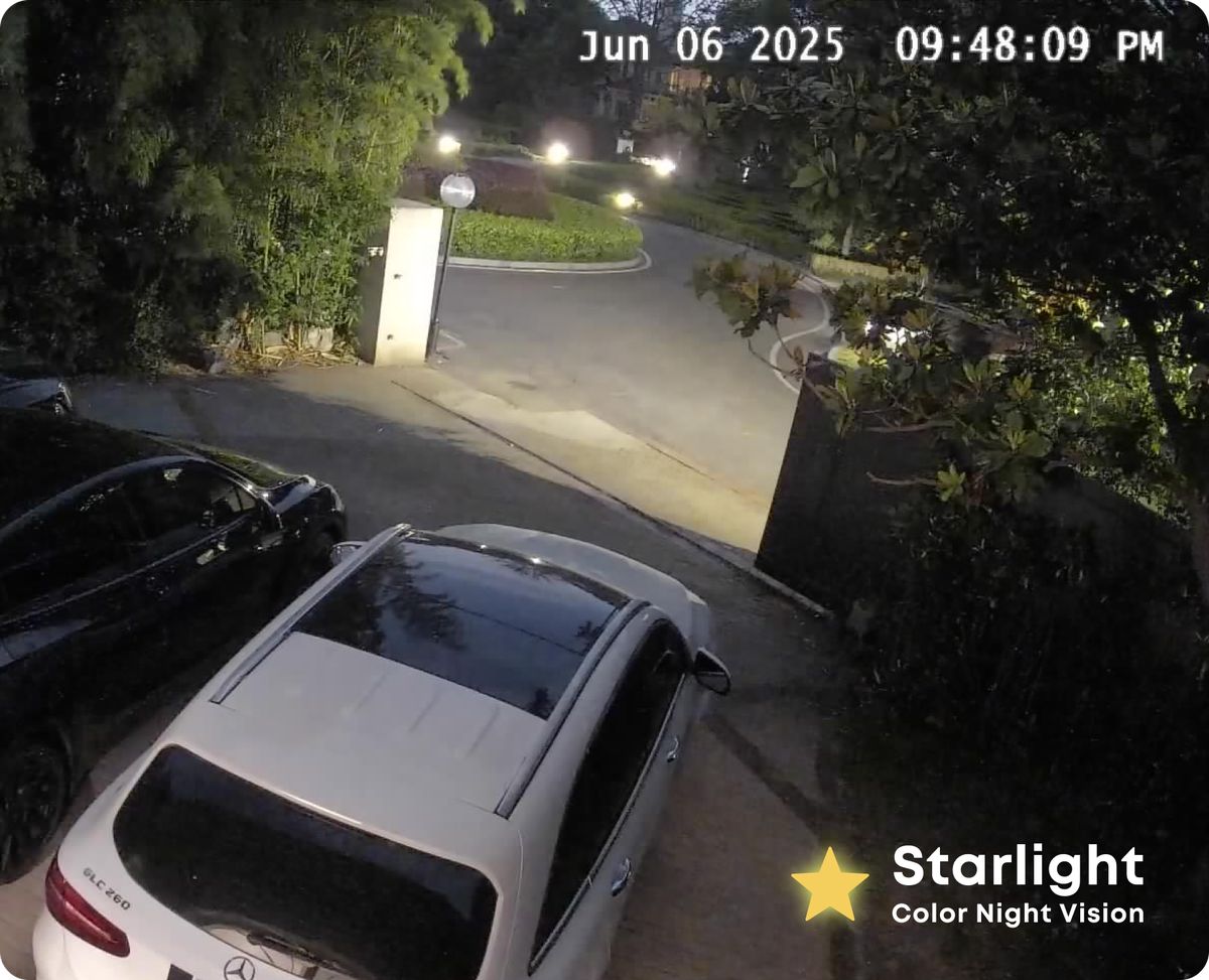 夜間でもフルカラーで映す「スターライトカラーナイトビジョン」